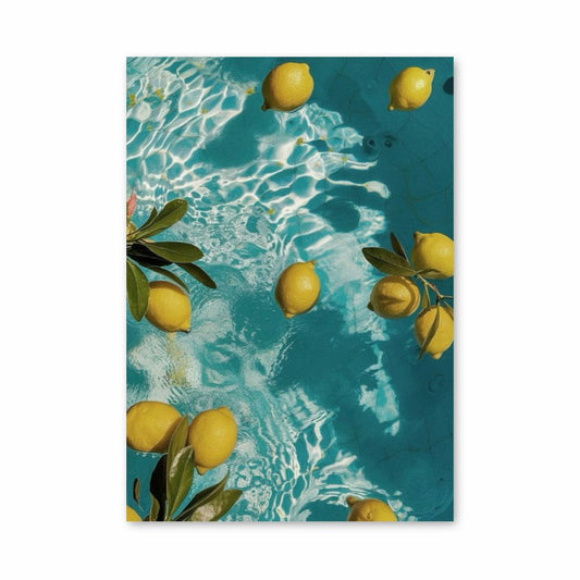 Poster Citron Piscine