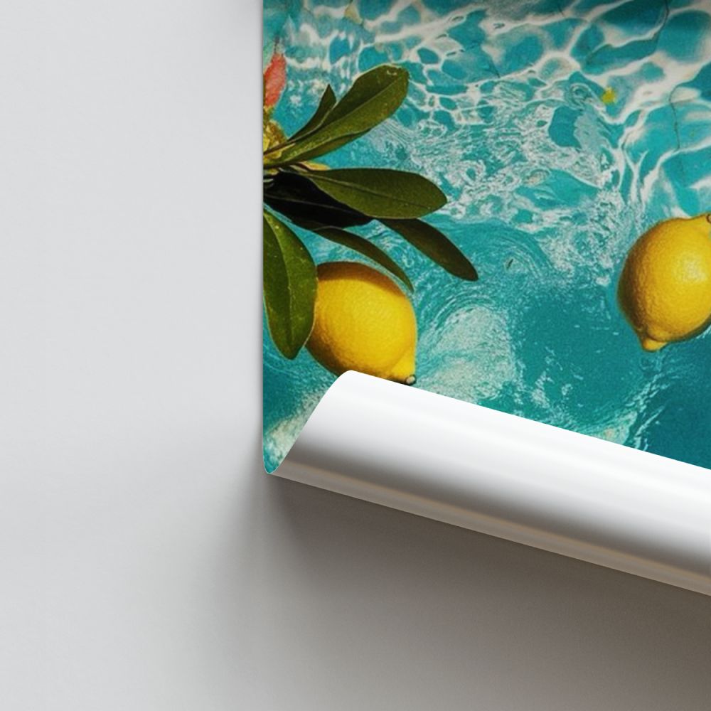 Poster Citron Piscine