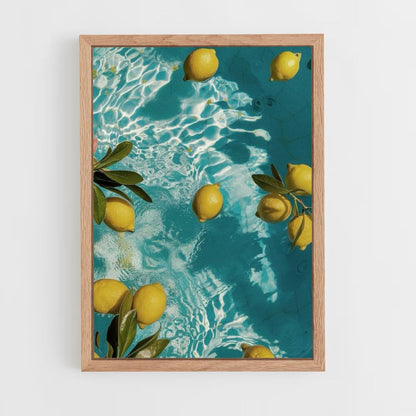 Poster Citron Piscine