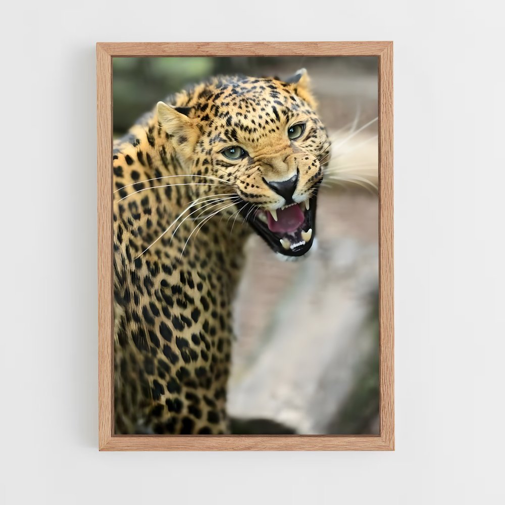 leopard-5 cadre Bois clair