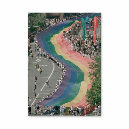 Poster Drapeau Arc en Ciel