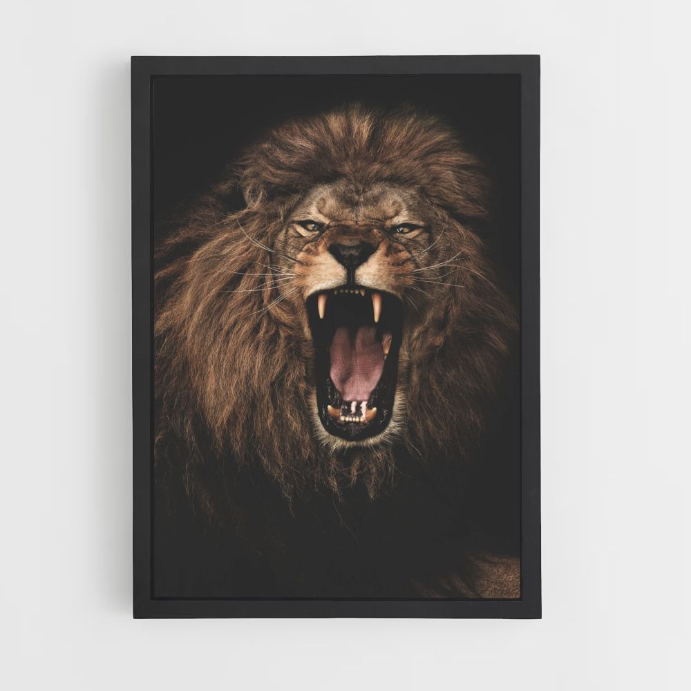 Poster Lion Rage