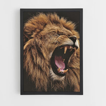 Poster Lion Dents