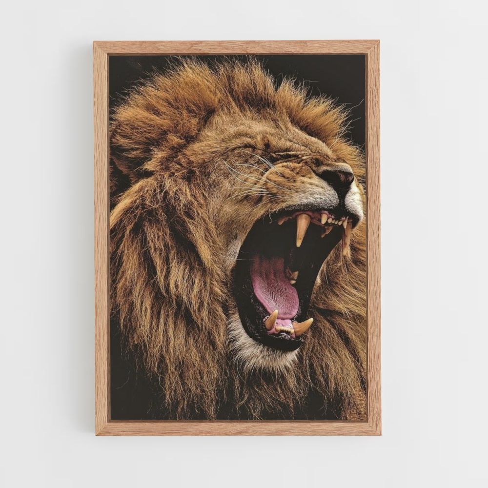 Poster Lion Dents