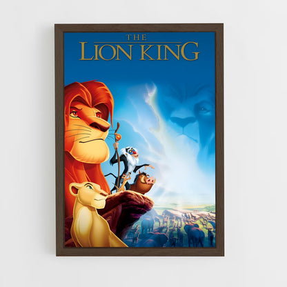 lion-king-12 cadre Bois foncé