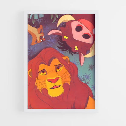 lion-king-9 cadre Blanc