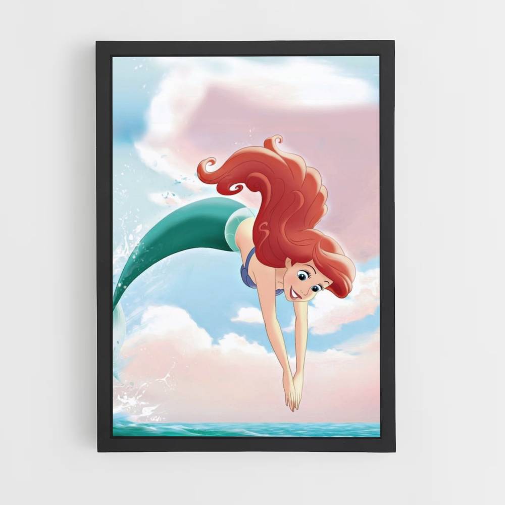 Poster Plongeon Ariel