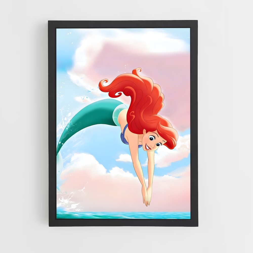 little-mermaid-6 cadre Noir