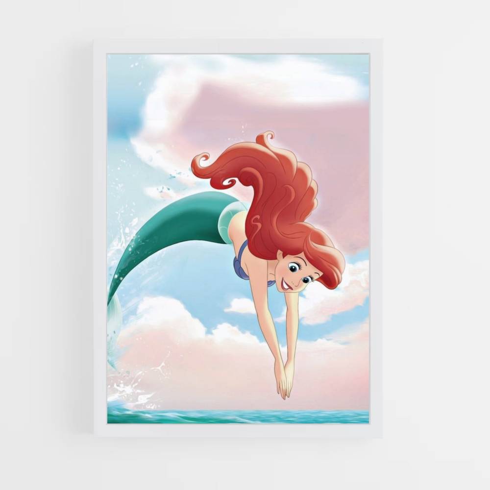 Poster Plongeon Ariel