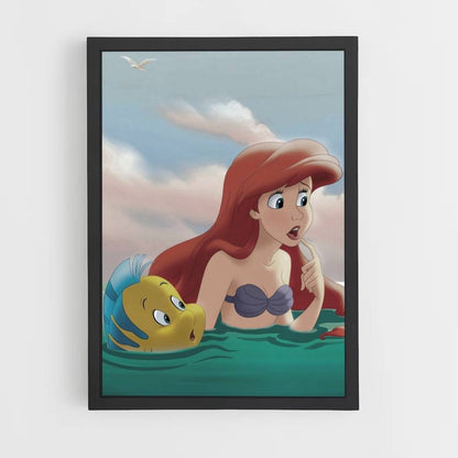 Poster La Petite Sirène Retro