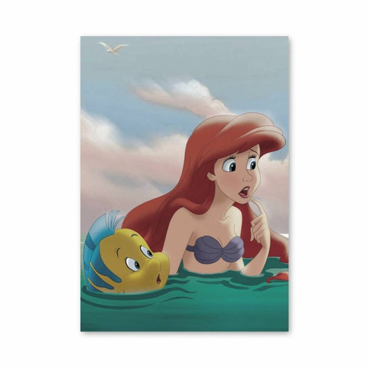 Poster La Petite Sirène Retro