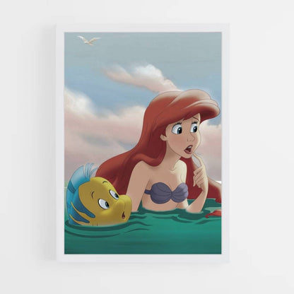 Poster La Petite Sirène Retro