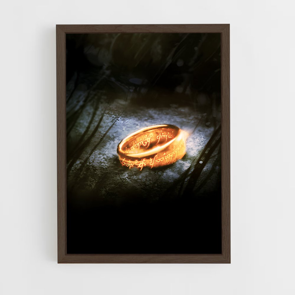 lord-of-the-ring-1 cadre Bois foncé