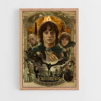 lord-of-the-ring-11 cadre Bois clair