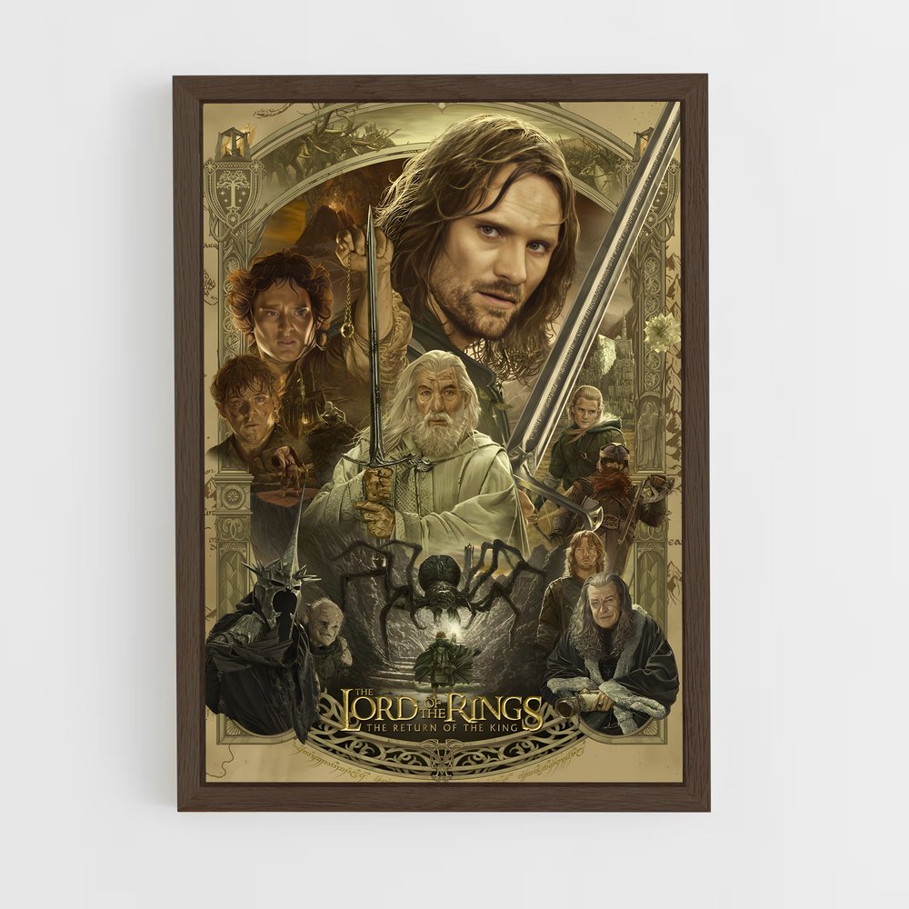 lord-of-the-ring-12 cadre Bois foncé
