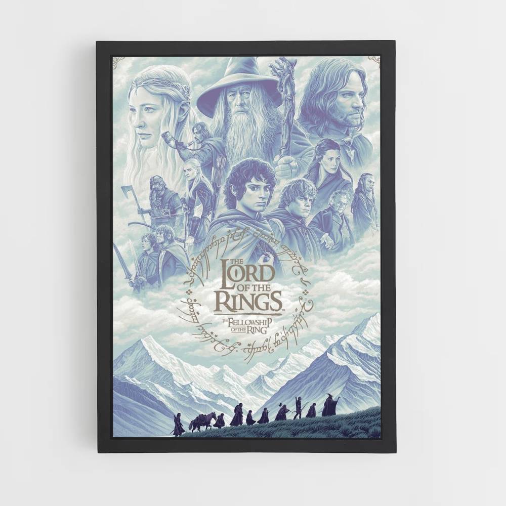 Poster LOTR Bleu