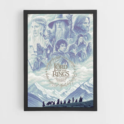 Poster LOTR Bleu