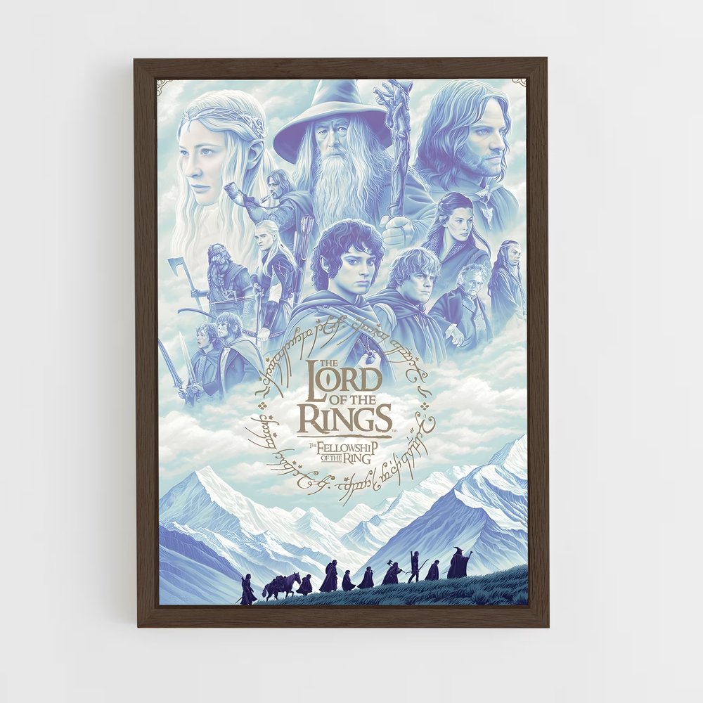 lord-of-the-ring-15 cadre Bois foncé