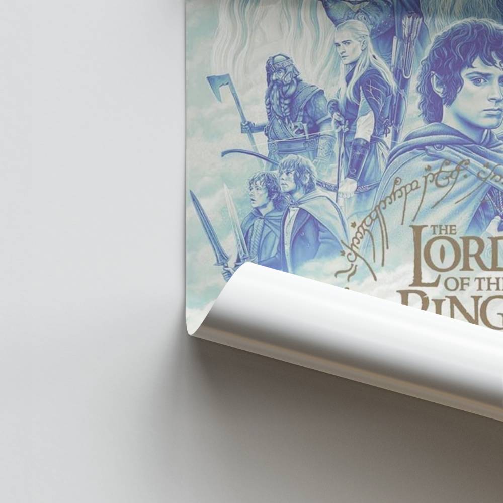 Poster LOTR Bleu