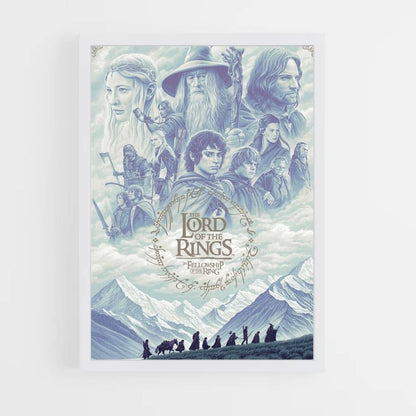 Poster LOTR Bleu