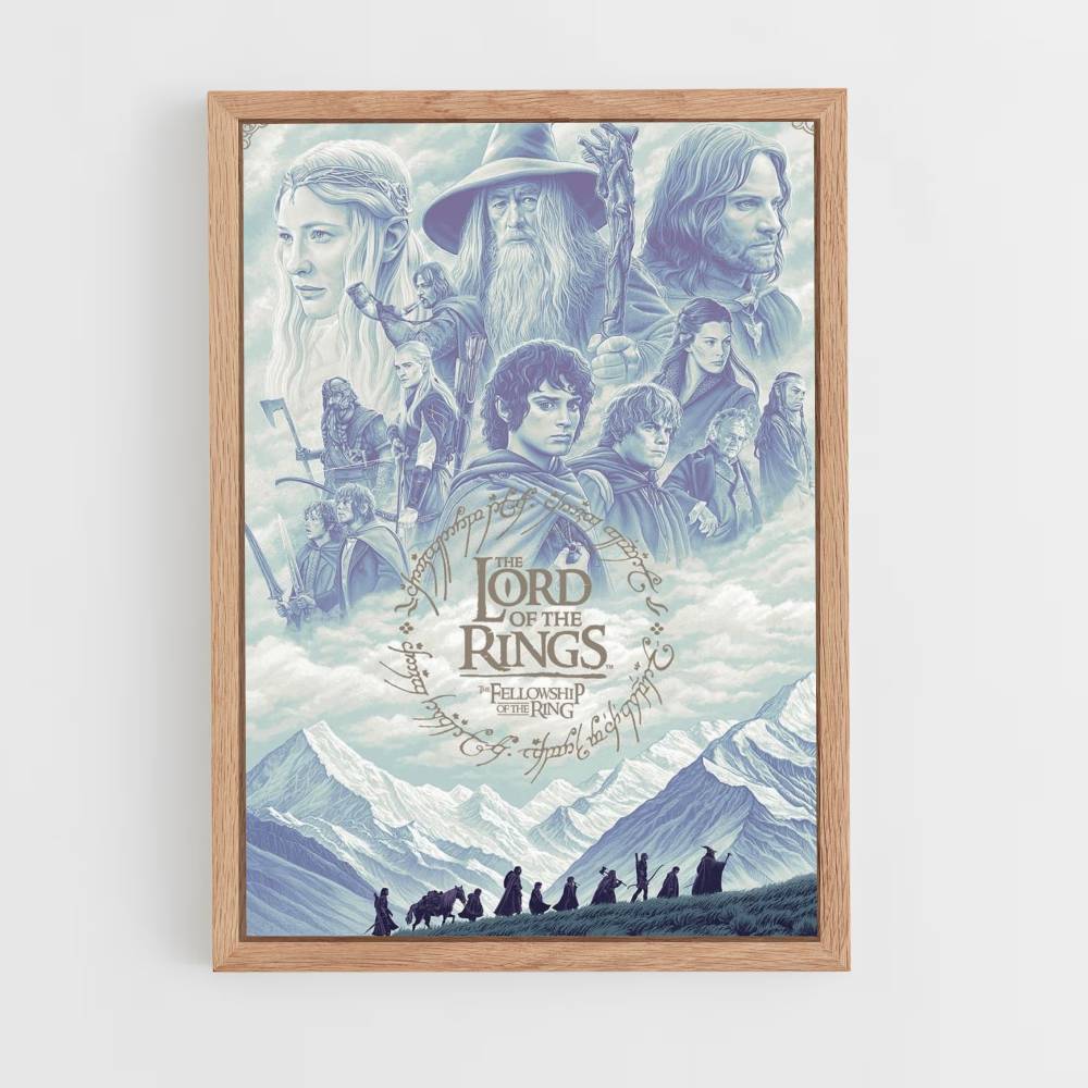 Poster LOTR Bleu