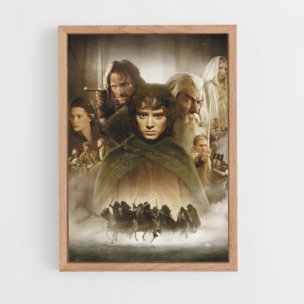 lord-of-the-ring-2 cadre Bois clair