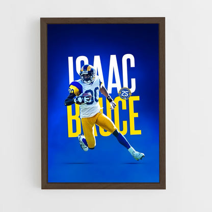 los-angeles-rams-12 cadre Bois foncé