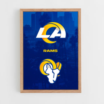los-angeles-rams-14 cadre Bois clair