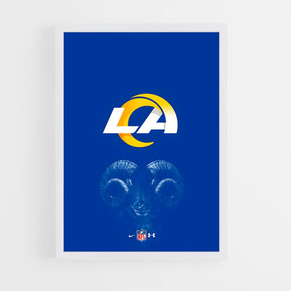 los-angeles-rams-7 cadre Blanc