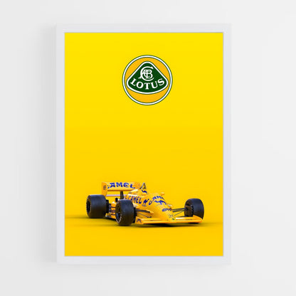 lotus-7 cadre Blanc