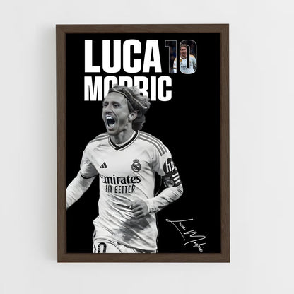 luka-modric-10 cadre Bois foncé