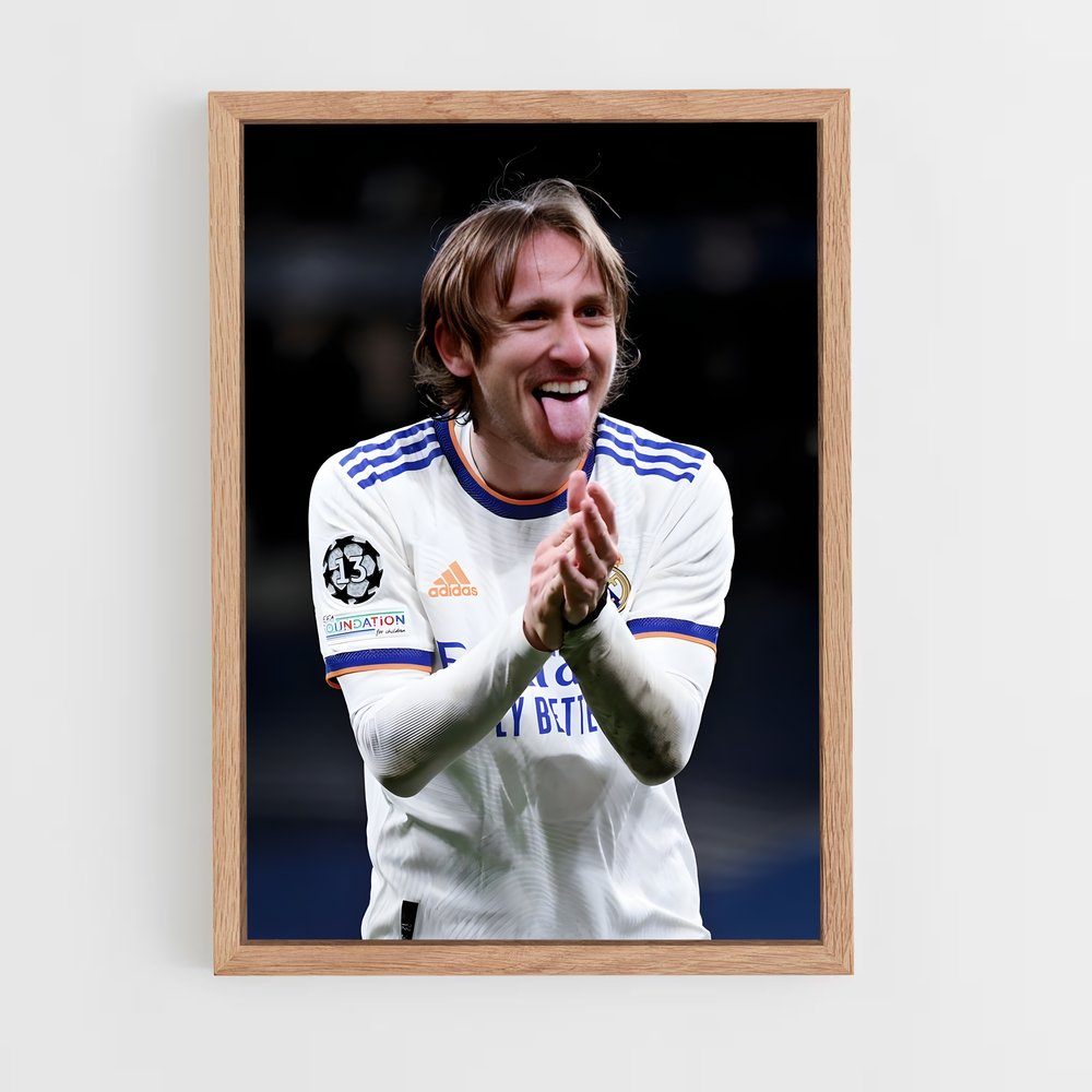 luka-modric-2 cadre Bois clair