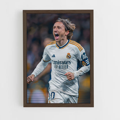 luka-modric-5 cadre Bois foncé