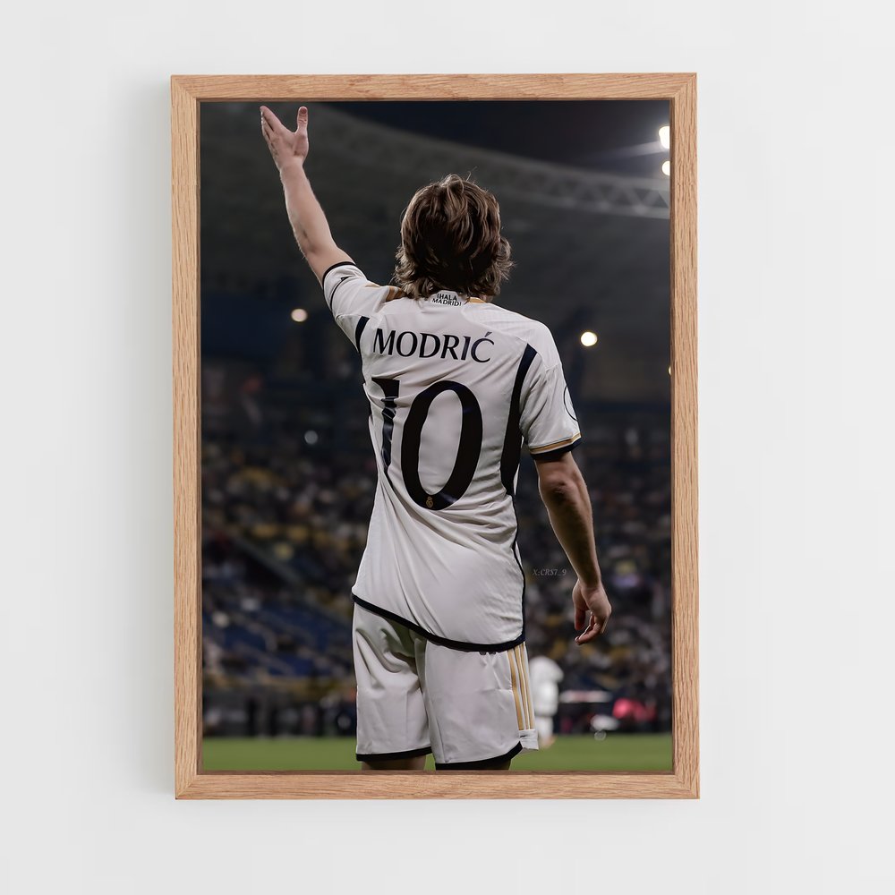 luka-modric-7 cadre Bois clair