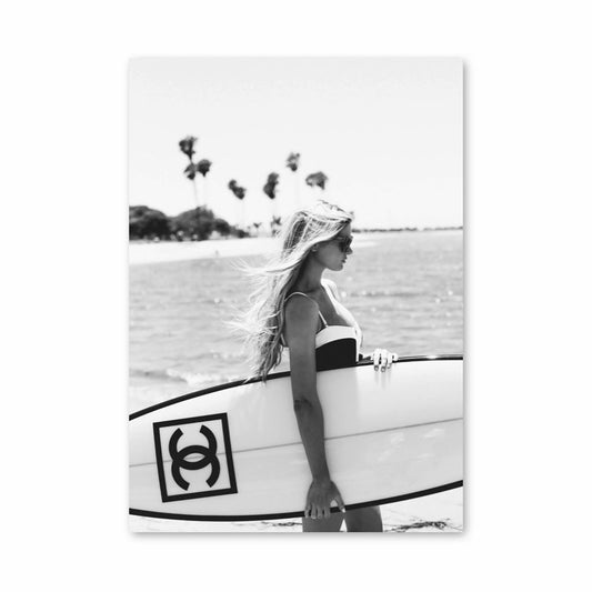 Poster Chanel Surf Blanc