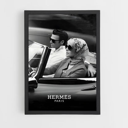 Poster Hermès Paris Voiture