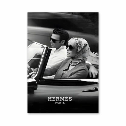 Poster Hermès Paris Voiture