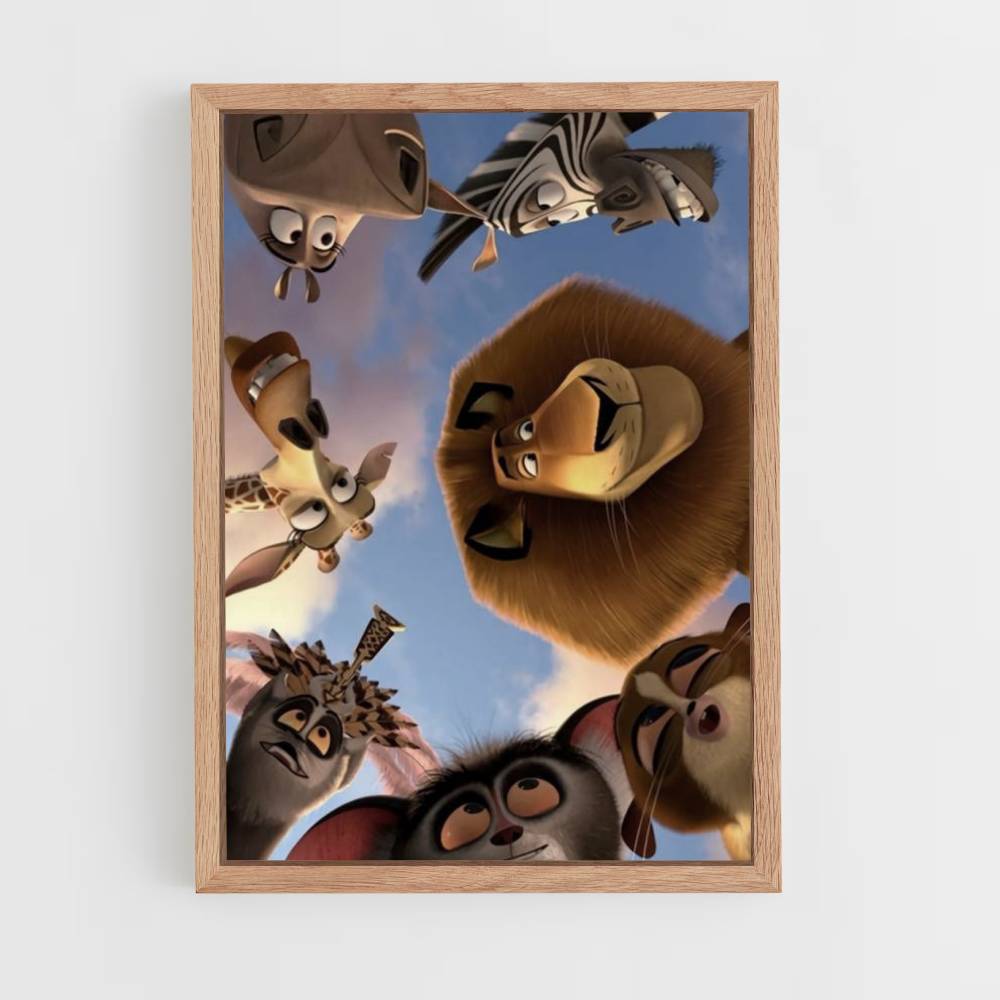 Poster Personnages Madagascar