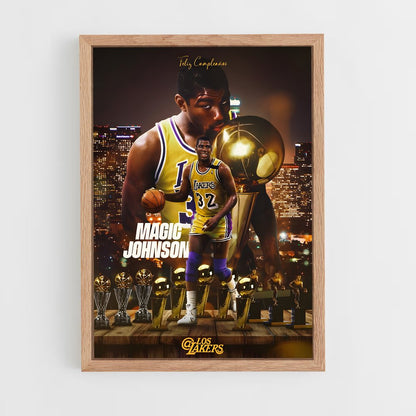 magic-johnson-16 cadre Bois clair