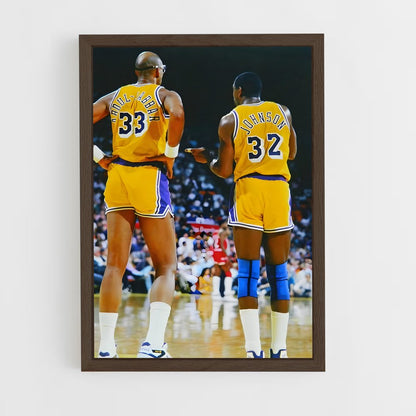 magic-johnson-8 cadre Bois foncé