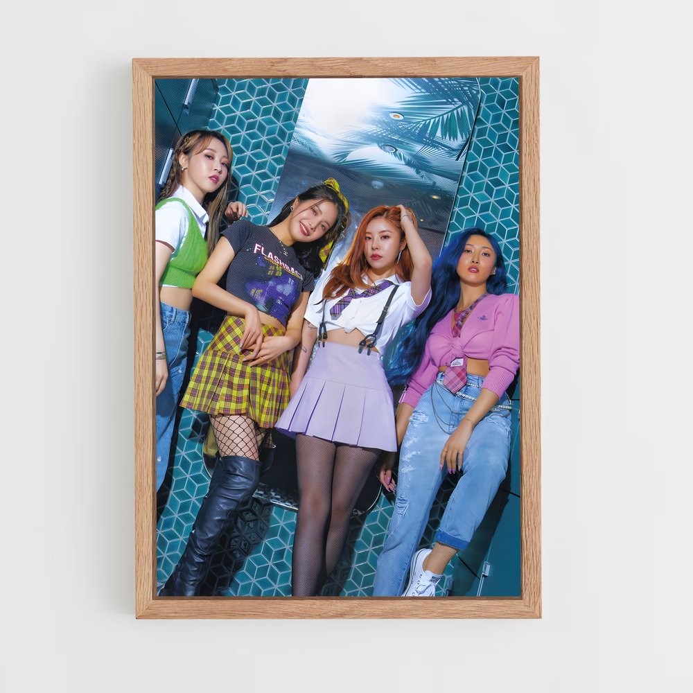 mamamoo-2 cadre Bois clair
