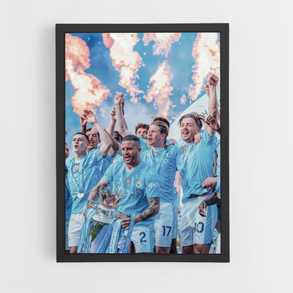 Poster Manchester City Feu