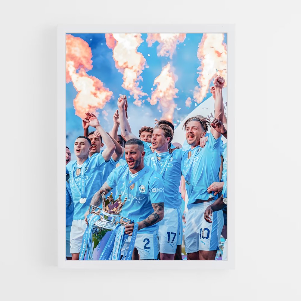 manchester-city-4 cadre Blanc