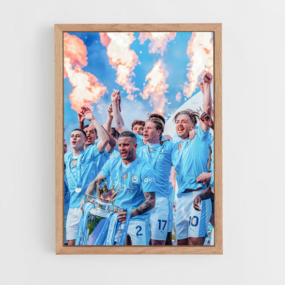 manchester-city-4 cadre Bois clair