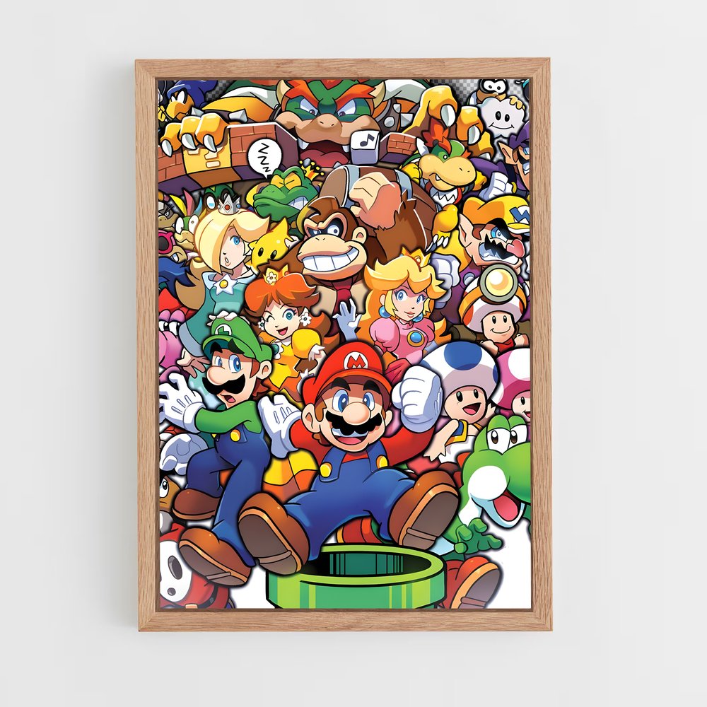 mario-11 cadre Bois clair