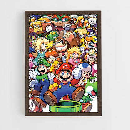 mario-11 cadre Bois foncé