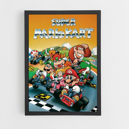 Poster Mario Kart Rétro