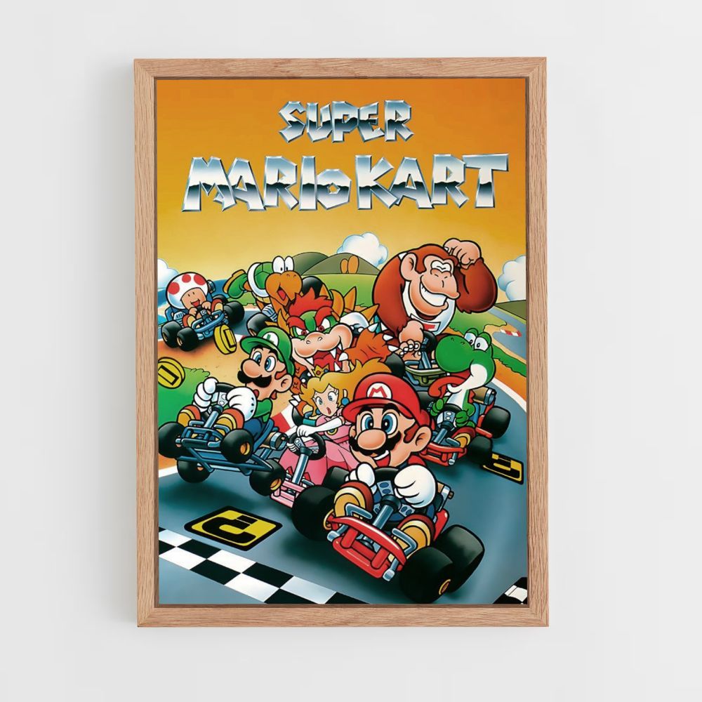 Poster Mario Kart Rétro