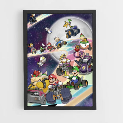 Poster Mario Kart Arc en Ciel