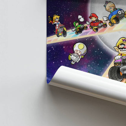 Poster Mario Kart Arc en Ciel